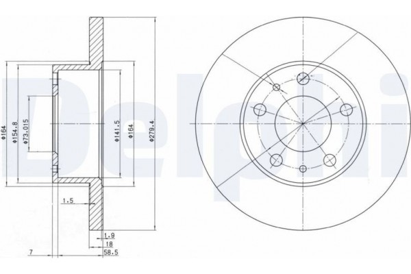 Delphi Δισκόπλακα - BG2845