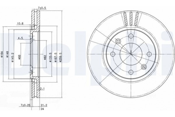 Delphi Δισκόπλακα - BG2871