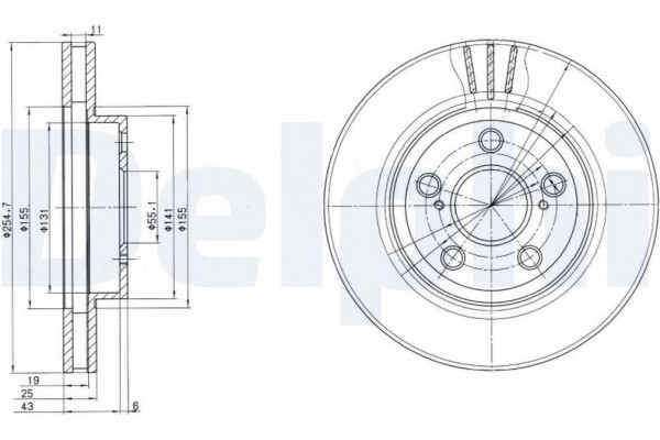 Delphi Δισκόπλακα - BG2880