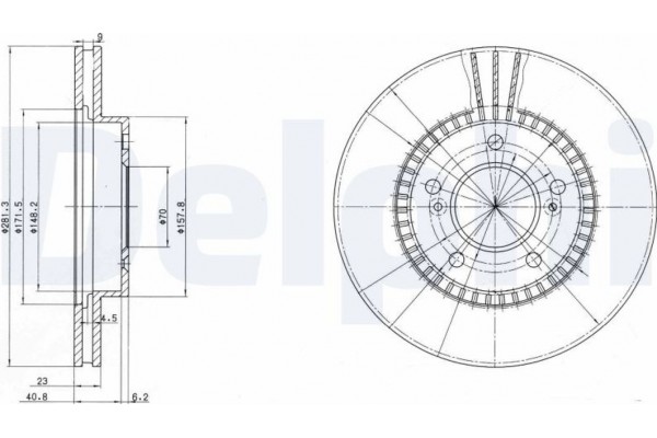 Delphi Δισκόπλακα - BG3061