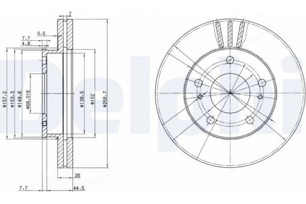 Delphi Δισκόπλακα - BG3127