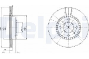 Delphi Δισκόπλακα - BG3134