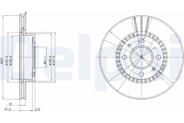 Delphi Δισκόπλακα - BG3134