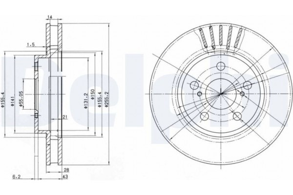 Delphi Δισκόπλακα - BG3187
