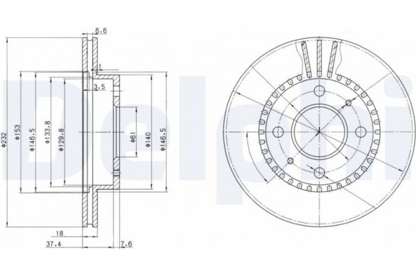 Delphi Δισκόπλακα - BG3206