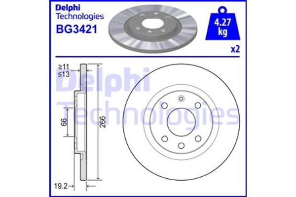 Delphi Δισκόπλακα - BG3421