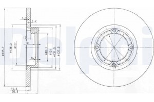 Delphi Δισκόπλακα - BG3551