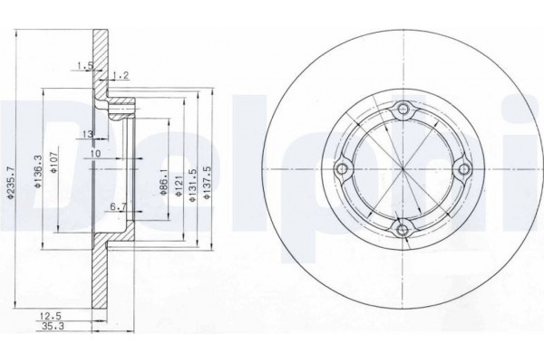 Delphi Δισκόπλακα - BG3551