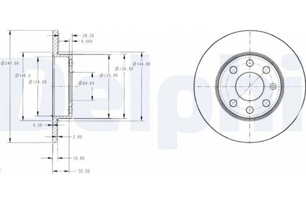 Delphi Δισκόπλακα - BG3567