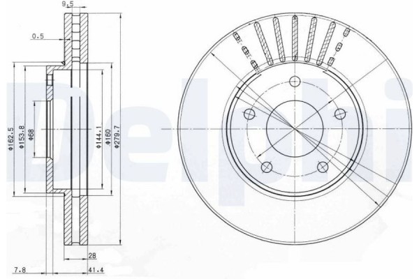 Delphi Δισκόπλακα - BG3816