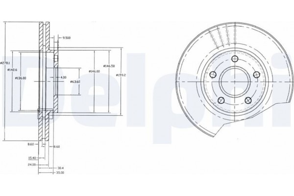 Delphi Δισκόπλακα - BG3826