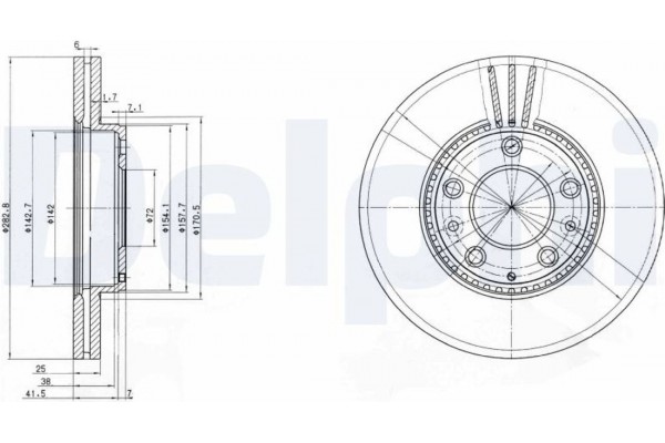 Delphi Δισκόπλακα - BG3874