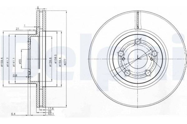Delphi Δισκόπλακα - BG3913