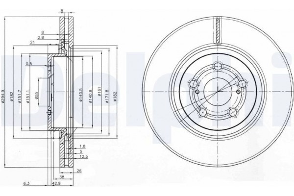 Delphi Δισκόπλακα - BG3914