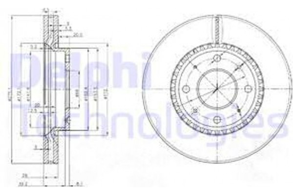 Delphi Δισκόπλακα - BG4016