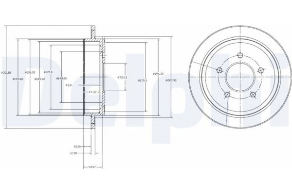 Delphi Δισκόπλακα - BG4121
