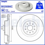Delphi Δισκόπλακα - BG5086C Delphi Δισκόπλακα - BG5086C