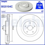 Delphi Δισκόπλακα - BG5104C Delphi Δισκόπλακα - BG5104C