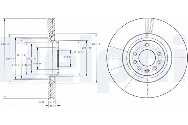 Delphi Δισκόπλακα - BG9098
