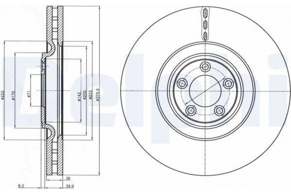 Delphi Δισκόπλακα - BG9102C