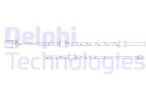 Delphi Προειδοπ. επαφή, Φθορά Υλικού Τριβής Των Φρένων - LZ0252