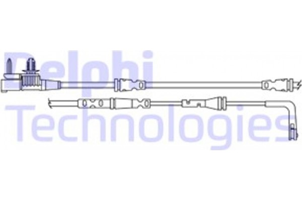 Delphi Προειδοπ. επαφή, Φθορά Υλικού Τριβής Των Φρένων - LZ0313