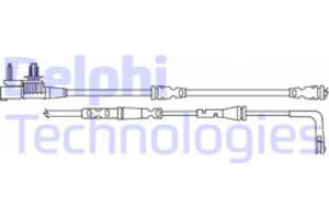 Delphi Προειδοπ. επαφή, Φθορά Υλικού Τριβής Των Φρένων - LZ0315