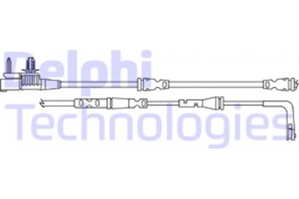 Delphi Προειδοπ. επαφή, Φθορά Υλικού Τριβής Των Φρένων - LZ0315