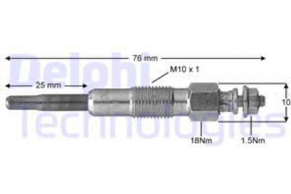 Delphi Προθερμαντήρας - HDS375 Delphi Προθερμαντήρας - HDS375