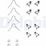 Delphi Σετ βοηθ. εξαρτημάτων, Τακάκια Φρένων - LX0062