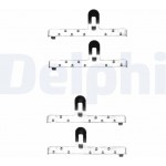 Delphi Σετ βοηθ. εξαρτημάτων, Τακάκια Φρένων - LX0071