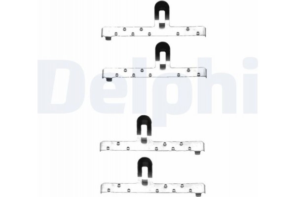 Delphi Σετ βοηθ. εξαρτημάτων, Τακάκια Φρένων - LX0071