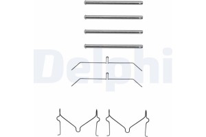 Delphi Σετ βοηθ. εξαρτημάτων, Τακάκια Φρένων - LX0145
