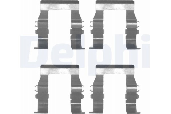 Delphi Σετ βοηθ. εξαρτημάτων, Τακάκια Φρένων - LX0171