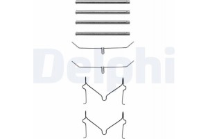 Delphi Σετ βοηθ. εξαρτημάτων, Τακάκια Φρένων - LX0182