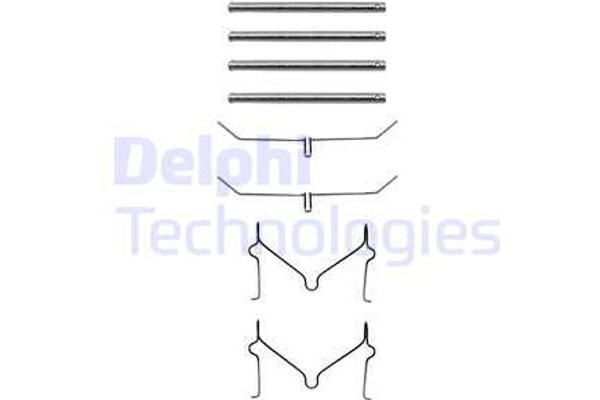 Delphi Σετ βοηθ. εξαρτημάτων, Τακάκια Φρένων - LX0182