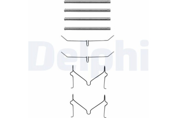 Delphi Σετ βοηθ. εξαρτημάτων, Τακάκια Φρένων - LX0182