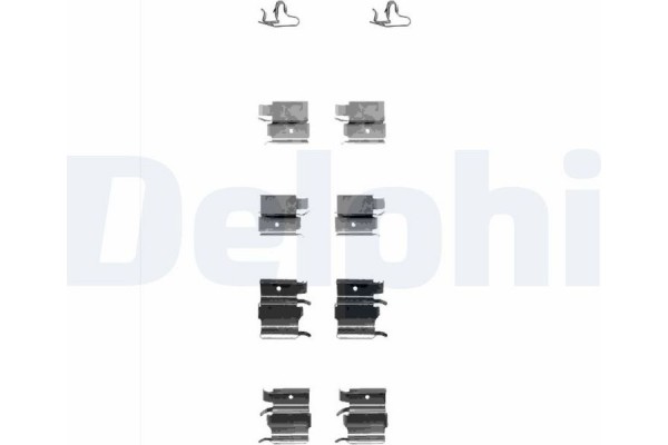 Delphi Σετ βοηθ. εξαρτημάτων, Τακάκια Φρένων - LX0339