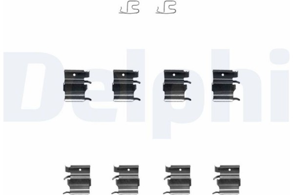 Delphi Σετ βοηθ. εξαρτημάτων, Τακάκια Φρένων - LX0366