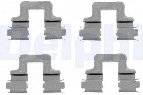 Delphi Σετ βοηθ. εξαρτημάτων, Τακάκια Φρένων - LX0379