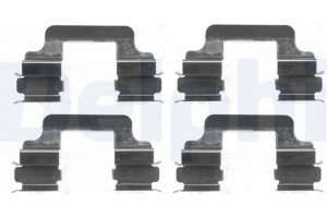 Delphi Σετ βοηθ. εξαρτημάτων, Τακάκια Φρένων - LX0383