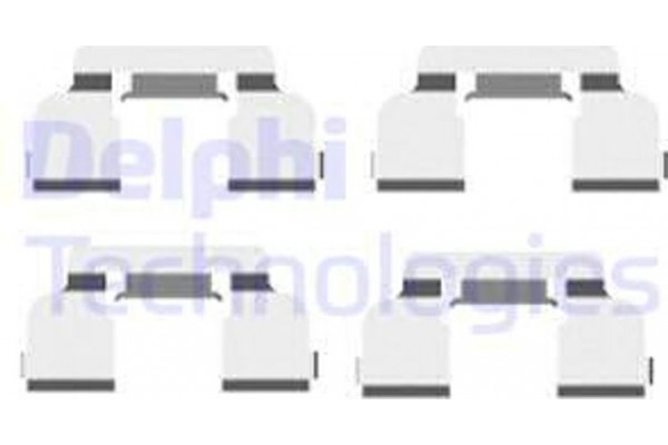 Delphi Σετ βοηθ. εξαρτημάτων, Τακάκια Φρένων - LX0410