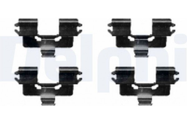 Delphi Σετ βοηθ. εξαρτημάτων, Τακάκια Φρένων - LX0422