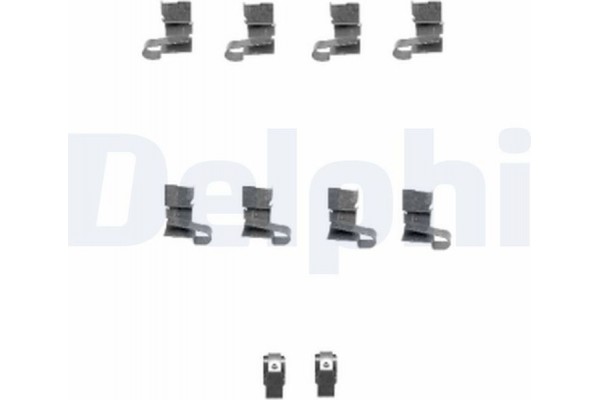 Delphi Σετ βοηθ. εξαρτημάτων, Τακάκια Φρένων - LX0432