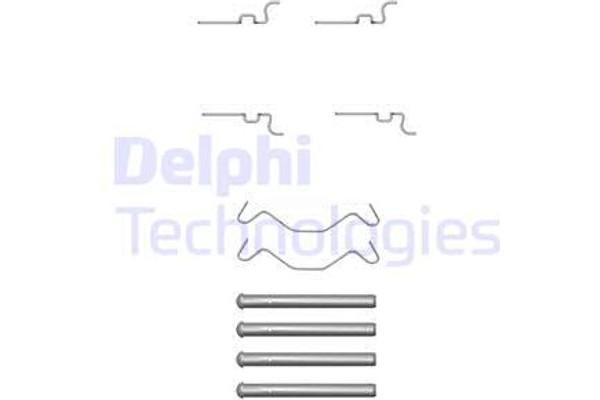 Delphi Σετ βοηθ. εξαρτημάτων, Τακάκια Φρένων - LX0435