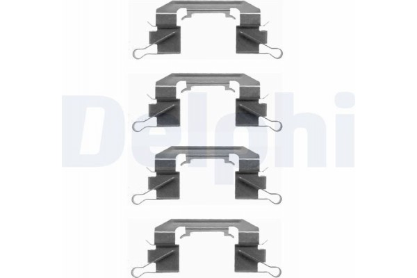 Delphi Σετ βοηθ. εξαρτημάτων, Τακάκια Φρένων - LX0442