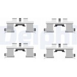 Delphi Σετ βοηθ. εξαρτημάτων, Τακάκια Φρένων - LX0444