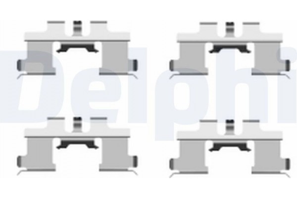 Delphi Σετ βοηθ. εξαρτημάτων, Τακάκια Φρένων - LX0444