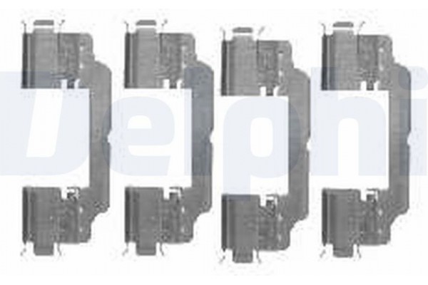 Delphi Σετ βοηθ. εξαρτημάτων, Τακάκια Φρένων - LX0475