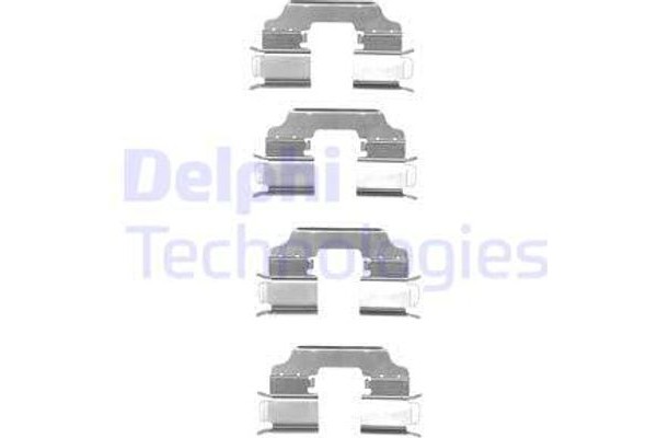 Delphi Σετ βοηθ. εξαρτημάτων, Τακάκια Φρένων - LX0549